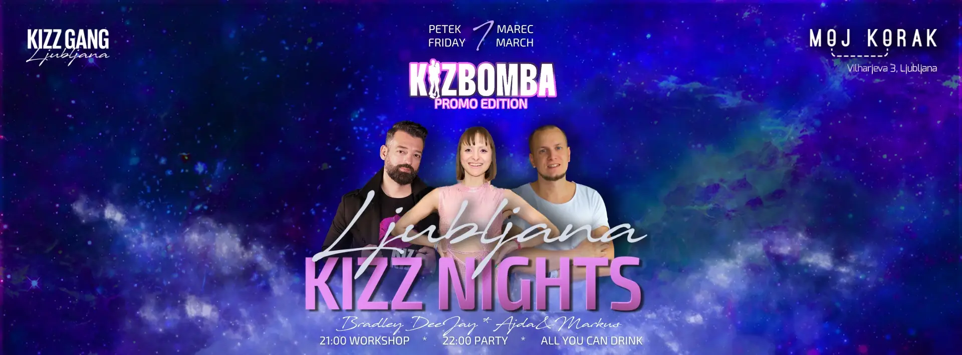 Read more about the article Ljubljana KIZZ Nights – KIZBOMBA promo edition